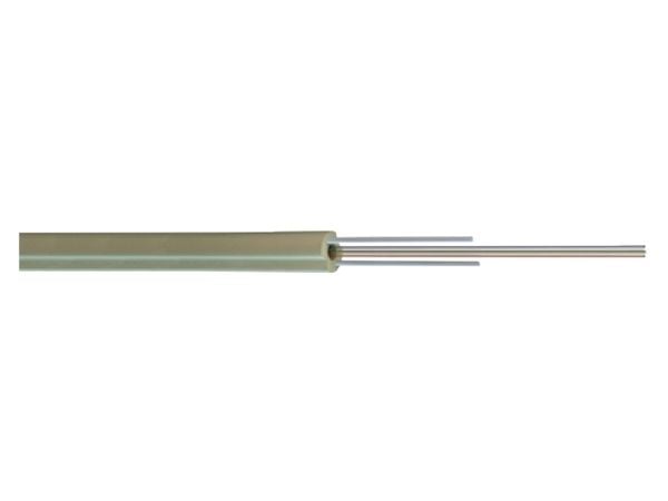 MDIC LSZH 2x9/125 hvit G.657A1 FTTH enkeltmodus, 2,0 x 3,1 mm, 750 m boks (56204.3)