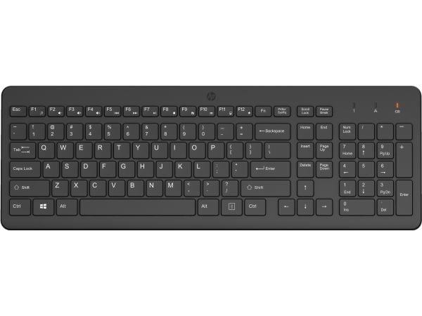 HP 220 - Tastatur - trådløs - 2.4 GHz - svart - resirkulerbar emballasje