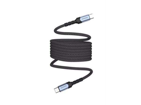Swissten Magnetisk USB-C Datakabel Selvrevolverende 60W 1m Swissten Magnetisk USB-C Datakabel Selvrevolverende 60W 1m