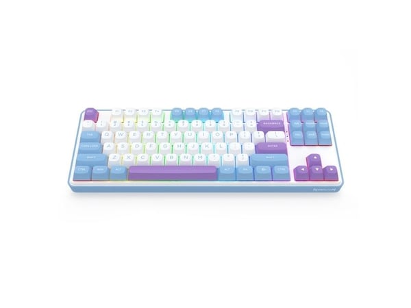 REDRAGON K707WBP-RGB-PRO StarBlade, Koblet med ledninger (ikke trådløs), USB, Mekanisk nøkkelbryter, Blå, Hvit