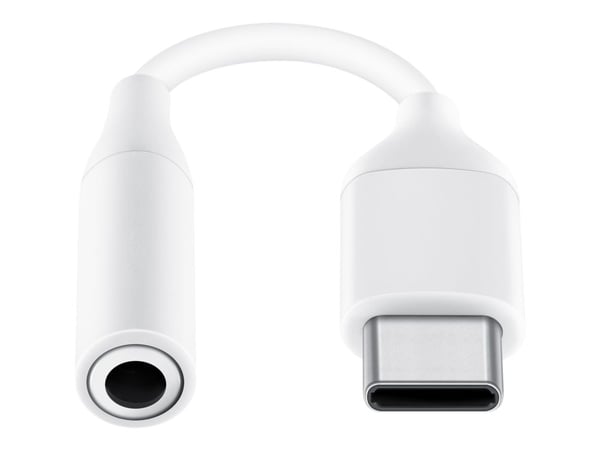 Samsung EE-UC10J - USB-C til hodetelefons-jakkadapter - USB-C hann til mini-phone stereo 3.5 mm hunn - hvit - for Galaxy A60, A90, A90 5G, Note10, ...