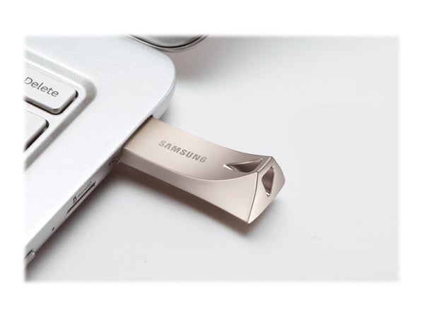 Samsung MUF-128BE, 128 GB, USB A-tyyppi, 3.2 Gen 1 (3.1 Gen 1), 400 MB/s, Ilman suojusta, Hopea