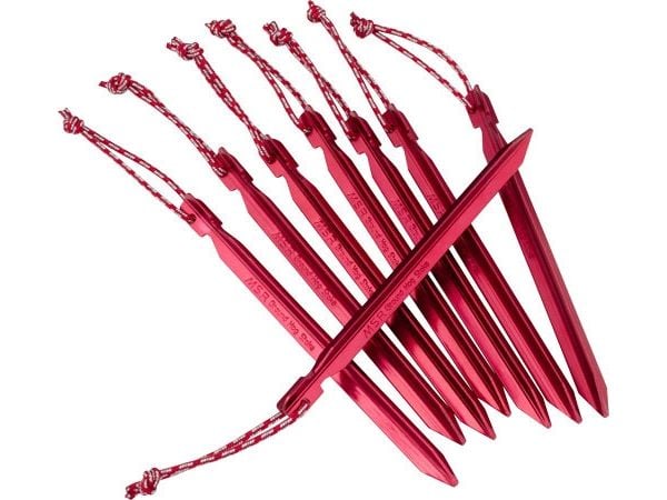 MSR GROUNDHOG, Tent stake(s), Aluminium, Rød, Sør-Korea, 19 cm, 13 g