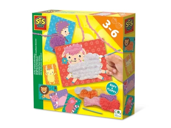 SES Creative 14043, Barnas broderisett, 3 år, Flerfarget
