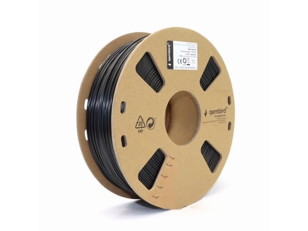Gembird - Svart - 1 kg - fargeboks - ASA-filament (3D)