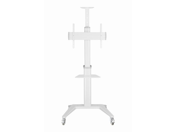Gembird - Vogn - for TV - with caster wheels - aluminium - hvit - skjermstørrelse: 37"-70"