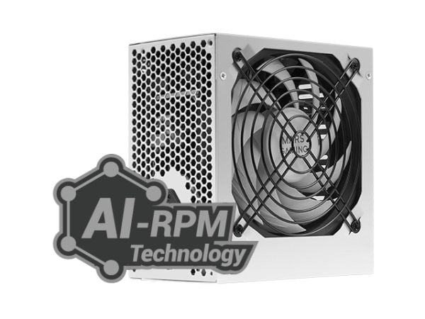 Mars Gaming MPIII650, 650 W, 200 - 240 V, 50/60 Hz, 7 A, Aktiv, 180 W