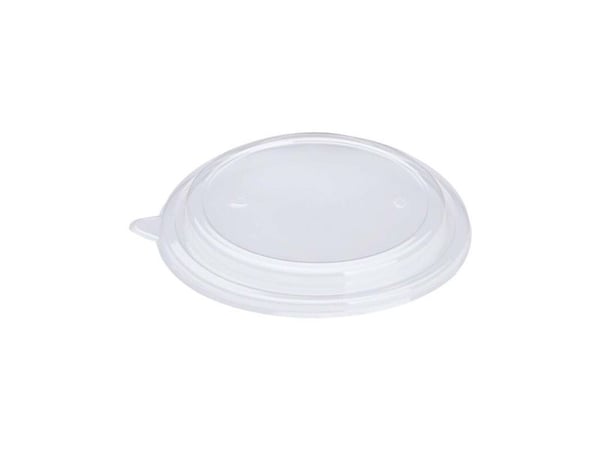 Låg t/salatbowl, Rund, Ø 185, højde 10 A-PET, transparent, 26 - 38 oz pakke a 50 stk Fødevaregodkend