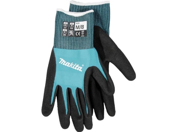 Makita arbeidshansker P-84713, str. M (8), kuttmotstand F/7 (svart/grå, 1 par)