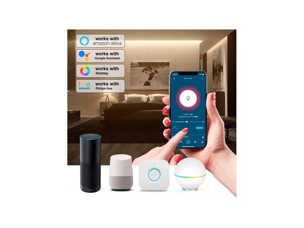 Light Solutions Zigbee kablet dimmer - fotknapp - vit