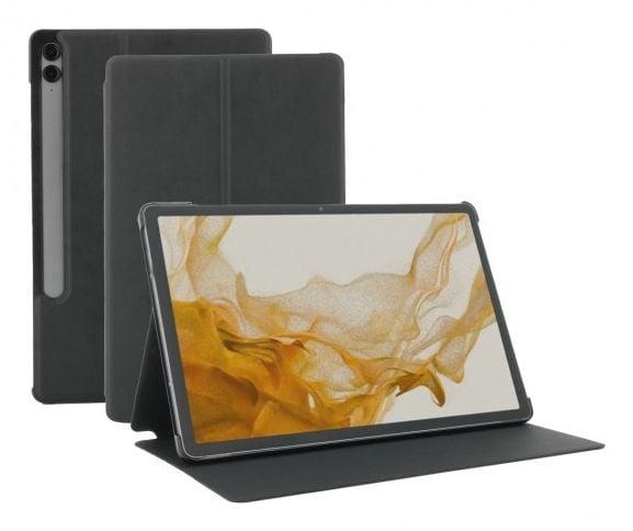 Mobilis RE.LIFE - Lommebok for nettbrett - øko-design, med klaff - kunstlær - svart - for Samsung Galaxy Tab S10+