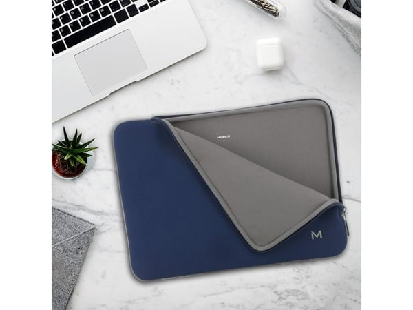 Mobilis Skin - Notebookhylster - 14" - 16" - navy blue & gray