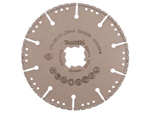 Makita E-19738 timanttileikkuukiekko; 125x22,23 mm; X-Lukko