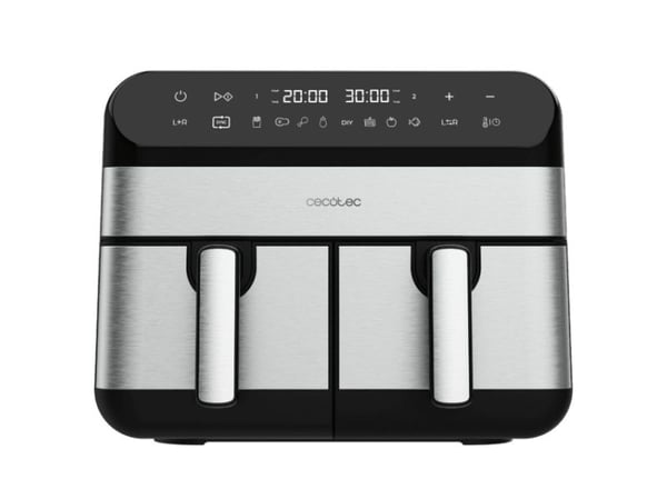 Cecotec Cecofry Advance 9000 - Dobbel luftfrityr - 9 liter - 2.8 kW - inox