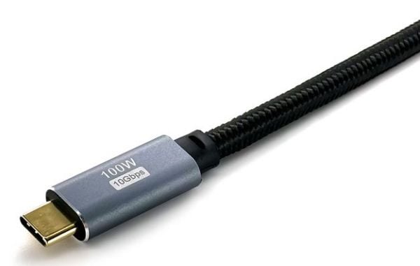 Equip 128359, 3 m, USB C, USB C, USB 3.2 Gen 2 (3.1 Gen 2), 10 Gbit/s, Sort