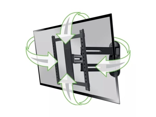 SANUS VMF822-B2, 81,3 cm (32"), 165,1 cm (65"), 200 x 100 mm, 400 x 400 mm, Stål, Sort