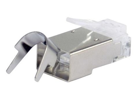 Equip 121148, RJ45, Sølv, Hankjønn, Rett, Cat8.1, Gull