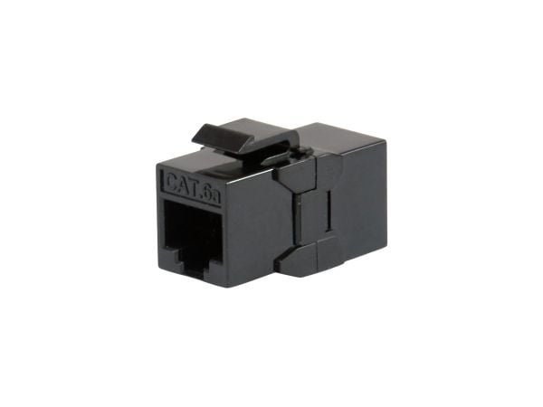 Equip 125580, Litteä, Musta, RJ-45, RJ-45, Naarasliitin, Naarasliitin, Naarasliitin