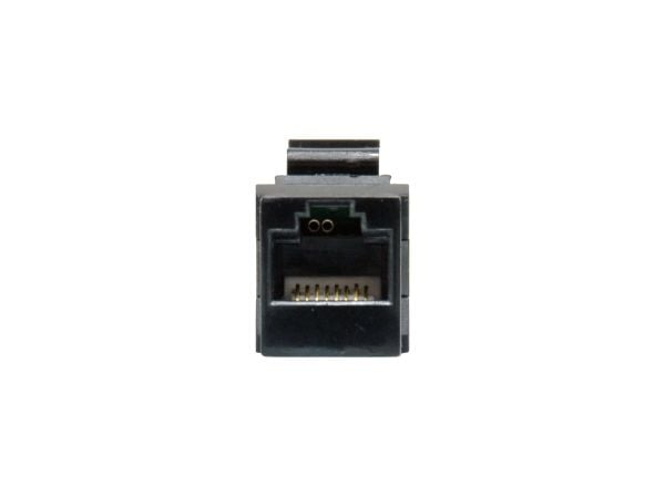 Equip 125580, Litteä, Musta, RJ-45, RJ-45, Naarasliitin, Naarasliitin, Naarasliitin