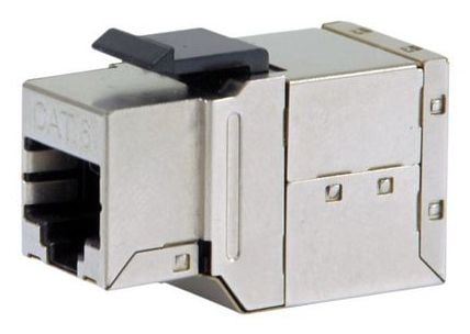 Equip 125590, Flat, Sølv, RJ-45, RJ-45, Hunkjønn, Hunkjønn