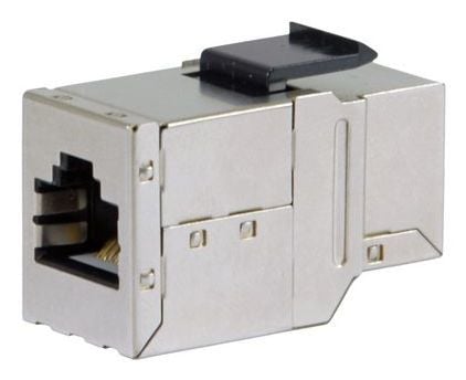 Equip 125590, Flat, Sølv, RJ-45, RJ-45, Hunkjønn, Hunkjønn