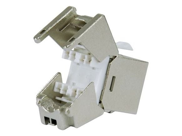Equip 767223, Litteä, hopea, RJ-45, LSA, naarasliitin, 10GBase-T