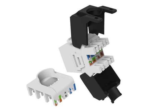 Equip 769227, Tasainen, Valkoinen, RJ-45, LSA, Naaras, 10GBase-T