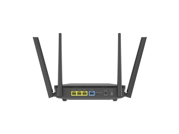 ASUS RT-AX52 Pro AX3000, Wi-Fi 6 (802.11ax), Kaksitaajuus (2,4 GHz/5 GHz), Ethernet LAN, musta, Pöytäreititin