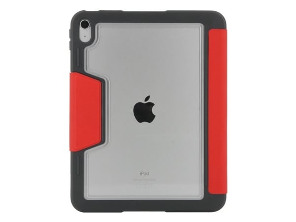Mobilis - Lommebok for nettbrett - robust - med gjennomsiktig bakside og forsterkede hjørner - rød - 11" - for Apple 10.9-inch iPad Wi-Fi, Wi-Fi + ...