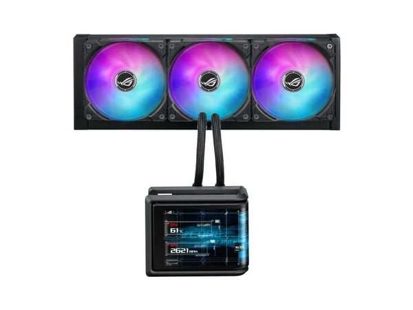 ASUS ROG Ryuo IV SLC 360 ARGB - Væskekjølesystem for prosessor - Radiatorstørrelse: 360 mm - (for: LGA1700, LGA1851, AM4, AM5) - kobber - 120 mm