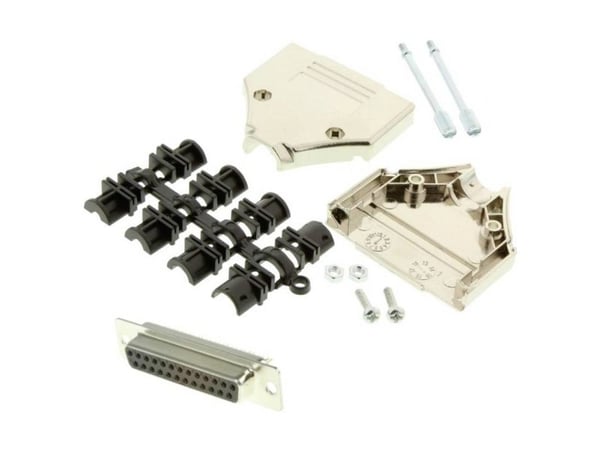 MH Connectors MHDTPK25-DM25S-K D-SUB hunn kontaktrekke sett 180° antall poler: 25 loddefat 1 stk (MHDTPK25-DM25S-K)