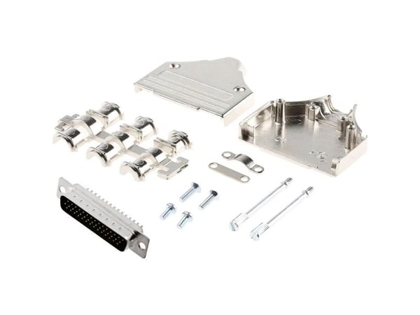 MH Connectors MHDM25-HD44MS-K D-SUB hunnlist-set 180° poltall: 25 loddekopp 1 stk (MHDM25-HD44MS-K)