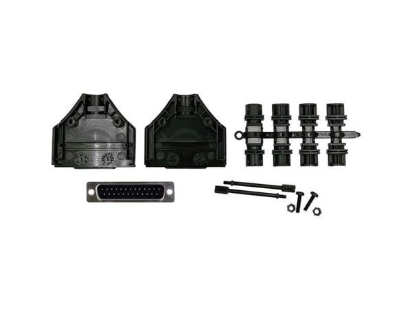 MH Connectors MHDTPPK25-DB25PK D-SUB stiftlistenettsett 180° antall poler: 25 loddekontakt 1 stk (MHDTPPK25-DB25PK)
