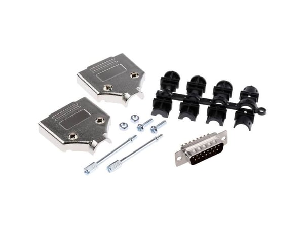 MH Connectors MHDTPK15-DM15P-K D-SUB stiftlistesett 180° polantall: 15 loddekontakt 1 stk (MHDTPK15-DM15P-K)