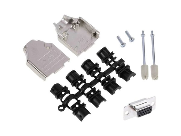 MH Connectors MHDTZK9HD15FS-K D-SUB sokkelrekke 180° poler: 9, loddekopp, 1 stk