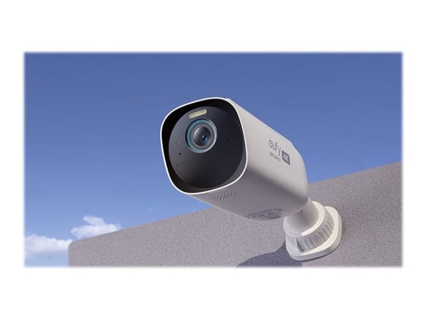 Eufy S330 eufyCam (eufyCam 3) - Verkkovalvontakamera - ulkona - säänkestävä - väri (päivä/yö) - 8 MP - 3840 x 2160 - 4K - ääni - langaton - WiFi - ...