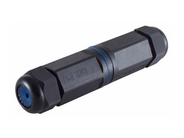 MicroConnect - Kopplingsdon för nätverk - RJ-45 (hona) till RJ-45 (hona) - SFTP - CAT 6 - utomhus, IP67 - svart