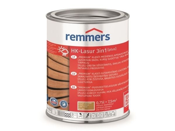 Remmers Impreg Hk-Lasur 3In1 D Oak Rc-360 0.75L
