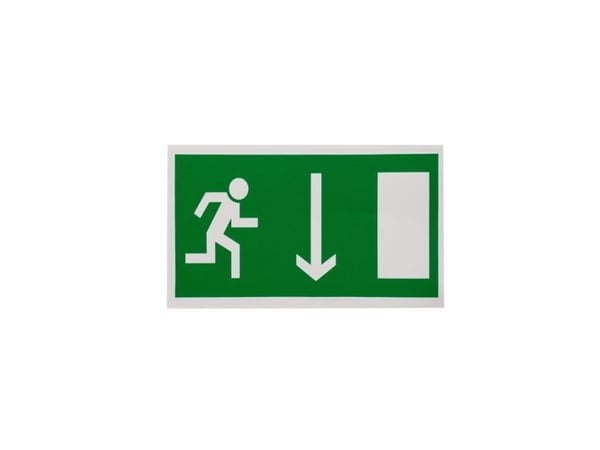 STICKER EXIT RIGHT DOWN 100x180MM