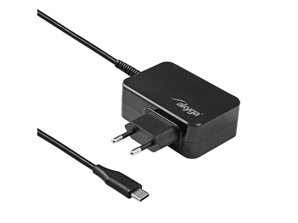 Akyga AK-ND-81 - Strømadapter - 65 watt - 3.25 A - PD 3.0 (USB-C) - svart