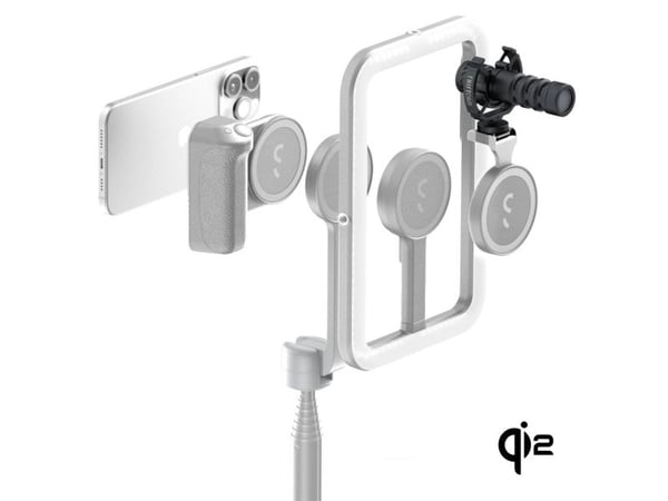 ShiftCam SnapGrip Pro, Grep, Steinfarge, Polykarbonat (PC), Harpiks, Alle merker, Apple iPhone 15 Pro Max iPhone 15 Pro iPhone 15 Plus iPhone 15 iP...