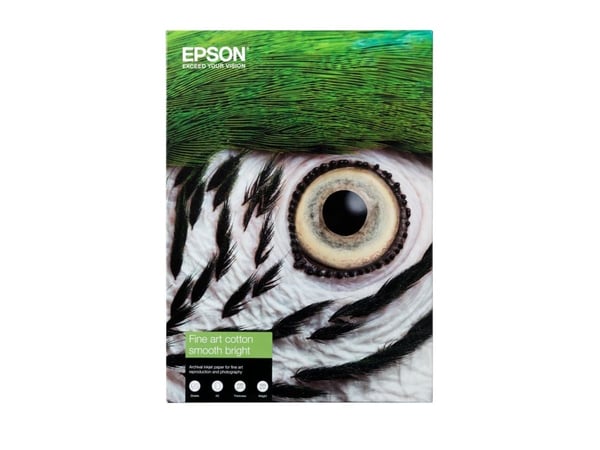 Epson Fine Art II - Bomull - matt - 490 mikroner - jevn klarhet - A3 Plus (329 x 483 mm) - 300 g/m² - 25 ark klutepapir