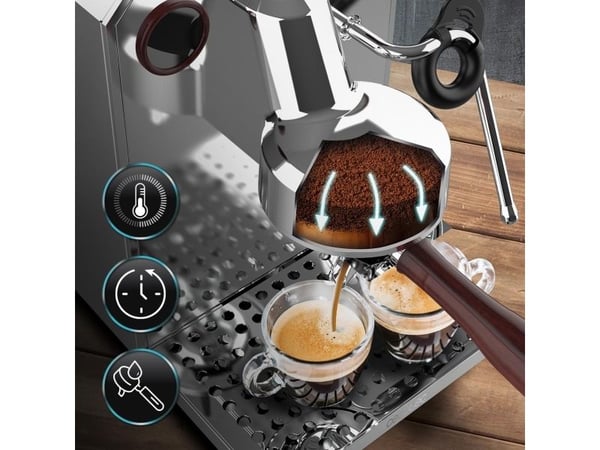 Cecotec Baristeo Intima, Espressomaskin, 1,7 l, Malt kaffe, 1850 W, Rustfritt stål