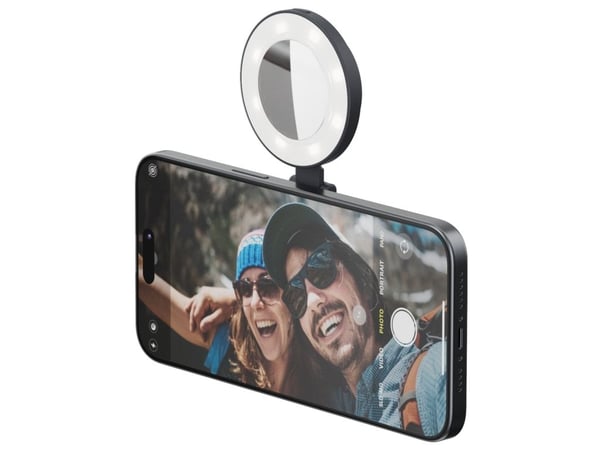 ShiftCam SnapStudio Light, Selfievalo, musta, Mikä tahansa tuotemerkki, iPhone 12 & above Android & Phone Cases, USB Type-C, LED