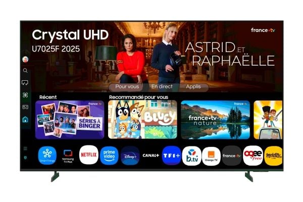 Samsung TU85U7025FK - 85" Diagonalklasse U7025 Series LED-bakgrunnsbelyst LCD TV - Crystal UHD - Smart TV - Tizen OS - 4K UHD (2160p) 3840 x 2160 -...
