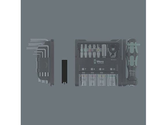 Wera 05049025001, Sort, Metallisk, 50 verktøy