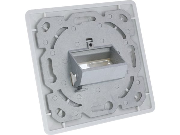 InLine kehyssarja 2x RJ45 Bu/LSA insertille - Keystone SNAP-In - valkoinen RAL9010 (76202U)