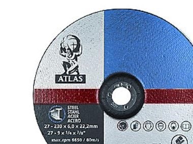 Skrubskive 125x6,0x22,2 mm - Atlas A24R-BF27 - (10 stk.)