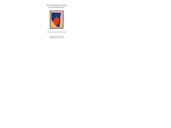The Copenhagen School of Phenomenology | Språk: Engelsk