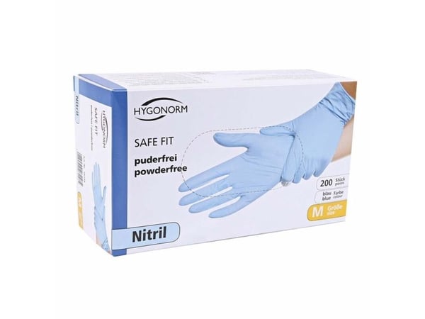 Nitriilikäsine Classic Fit M sininen jauheeton 100kpl/pakkaus